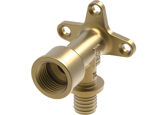 TECEflex muurplaat standard messing uitgang 54 mm lang 16 x 1/2"