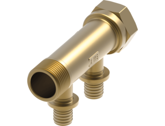 TECEflex sanitairverdeler silicium brons