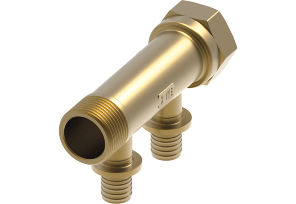 TECEflex sanitairverdeler silicium brons