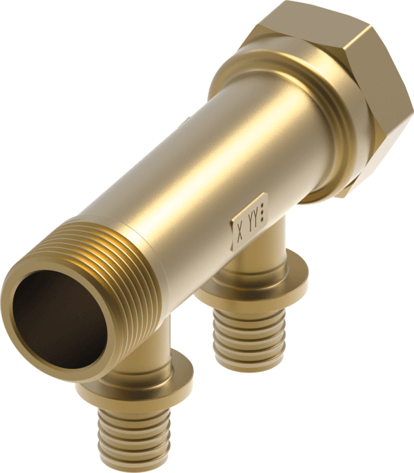 TECEflex sanitairverdeler standaard messing