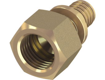 TECEflex schroefbus standaard messing