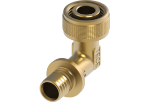 TECEflex snel adapter knie 90° silicium brons afmetin