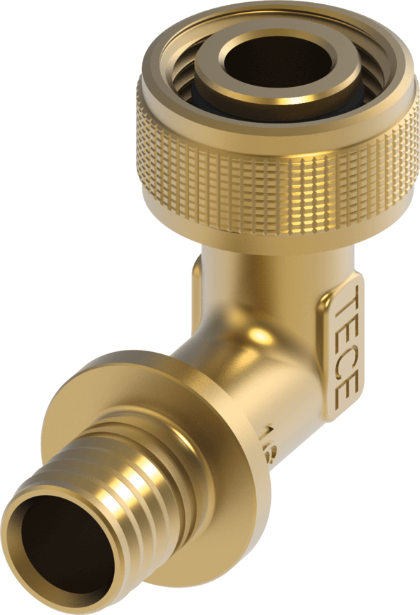 TECEflex snel adapter knie 90° silicium brons afmetin