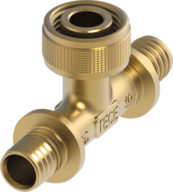 TECEflex snel adapter T-stuk uitgang silicium bron