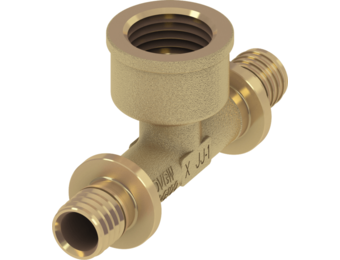 TECEflex T-stuk binnendraad silicium brons