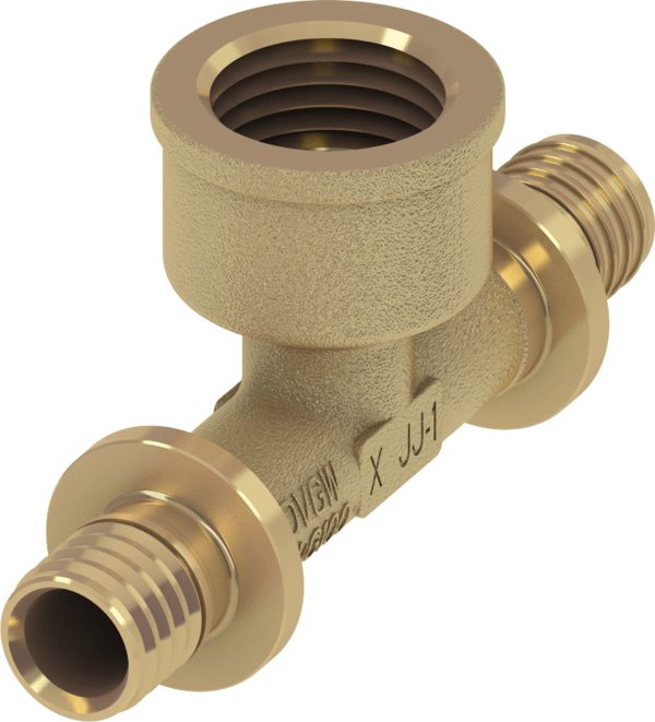 TECEflex T-stuk binnendraad silicium brons