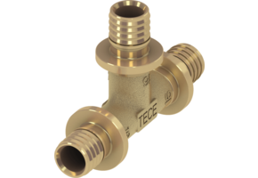 TECEflex T-stuk standaard messing