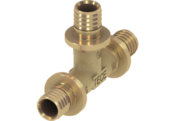 TECEflex T-stuk standaard messing