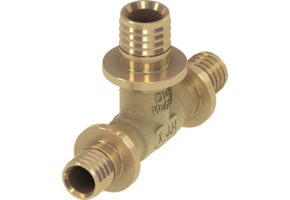 TECEflex T-stuk verlopend standaard messing