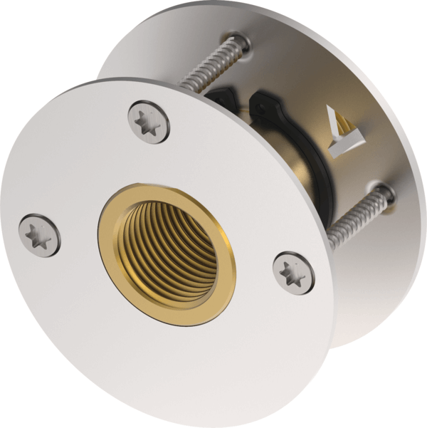 TECEflex wanddoorvoer met drukring silicium brons afmetin