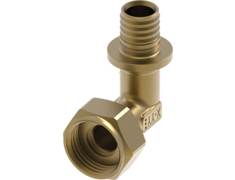 TECEflex-hoekverbinding vlakafdichtend standaard messing