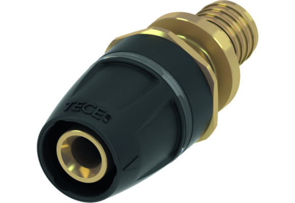 TECElogo-Push overgangsfitting naar TECEflex DR messing