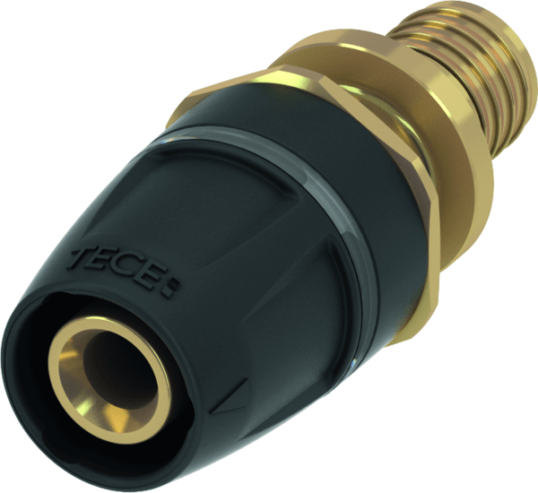 TECElogo-Push overgangsfitting naar TECEflex DR messing