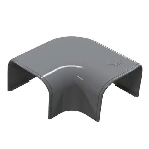 Platte bocht 90° T75 Antraciet RAL7016