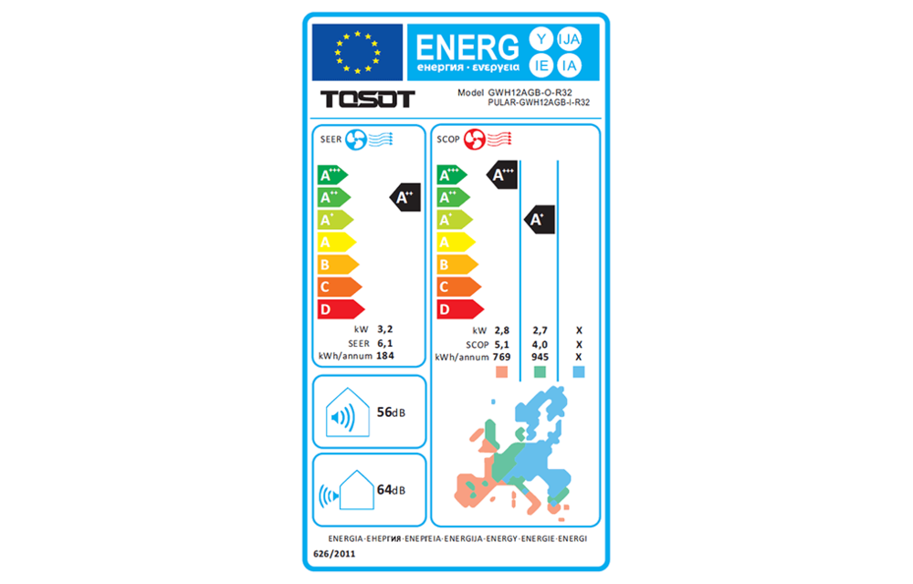 Tosot PULAR by GREE single split airco 6,1kW R32 (wifi) set