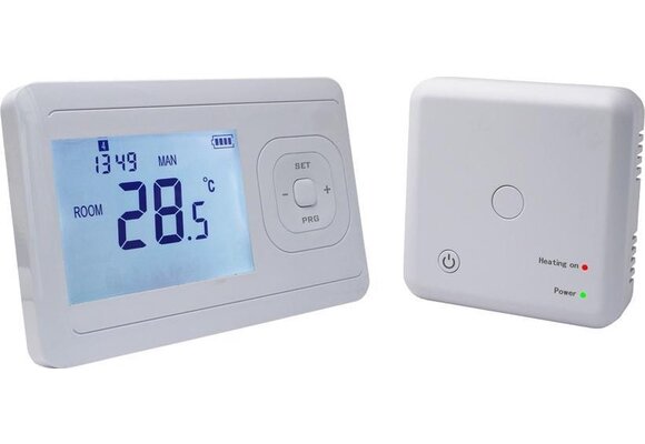 123Heat Draadloze  thermostaat Incl. ontvanger Met wifi