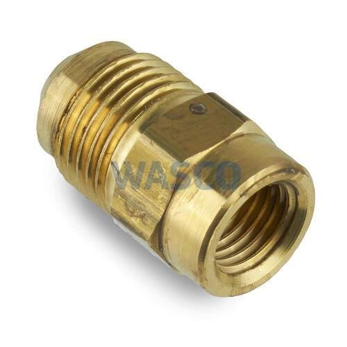 Mueller verloopfitting recht 1/4" inwendig x 3/8" uitwendig SAE