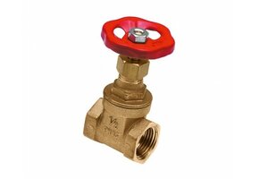 Schuifafsluiter rood handwiel bediening drukklasse PN16 2" Bonfix 92835