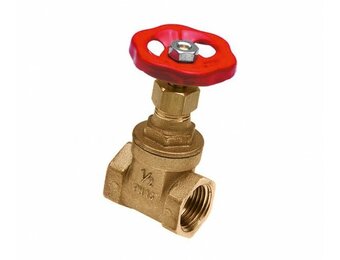 Schuifafsluiter rood handwiel bediening drukklasse PN16 2" Bonfix 92835