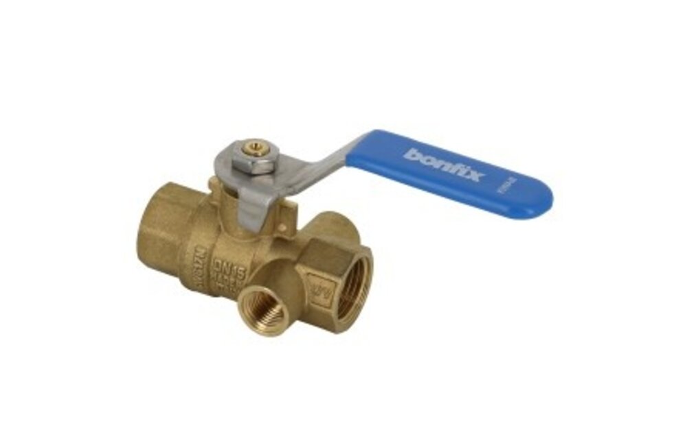 bonfix kogelstopkraan 2x binnendraad met aftap 1/2″