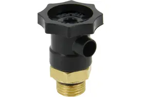 Aftapper met ring voor stopkraan 1/4