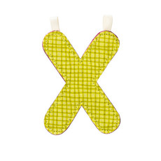 Lilliputiens Lilliputiens Fabric Letter X