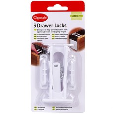 Clippasafe Clippasafe Drawer Locks 3 Pack