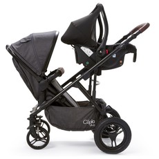 Baby Elegance Cupla Duo Twin Travel System  Charcoal