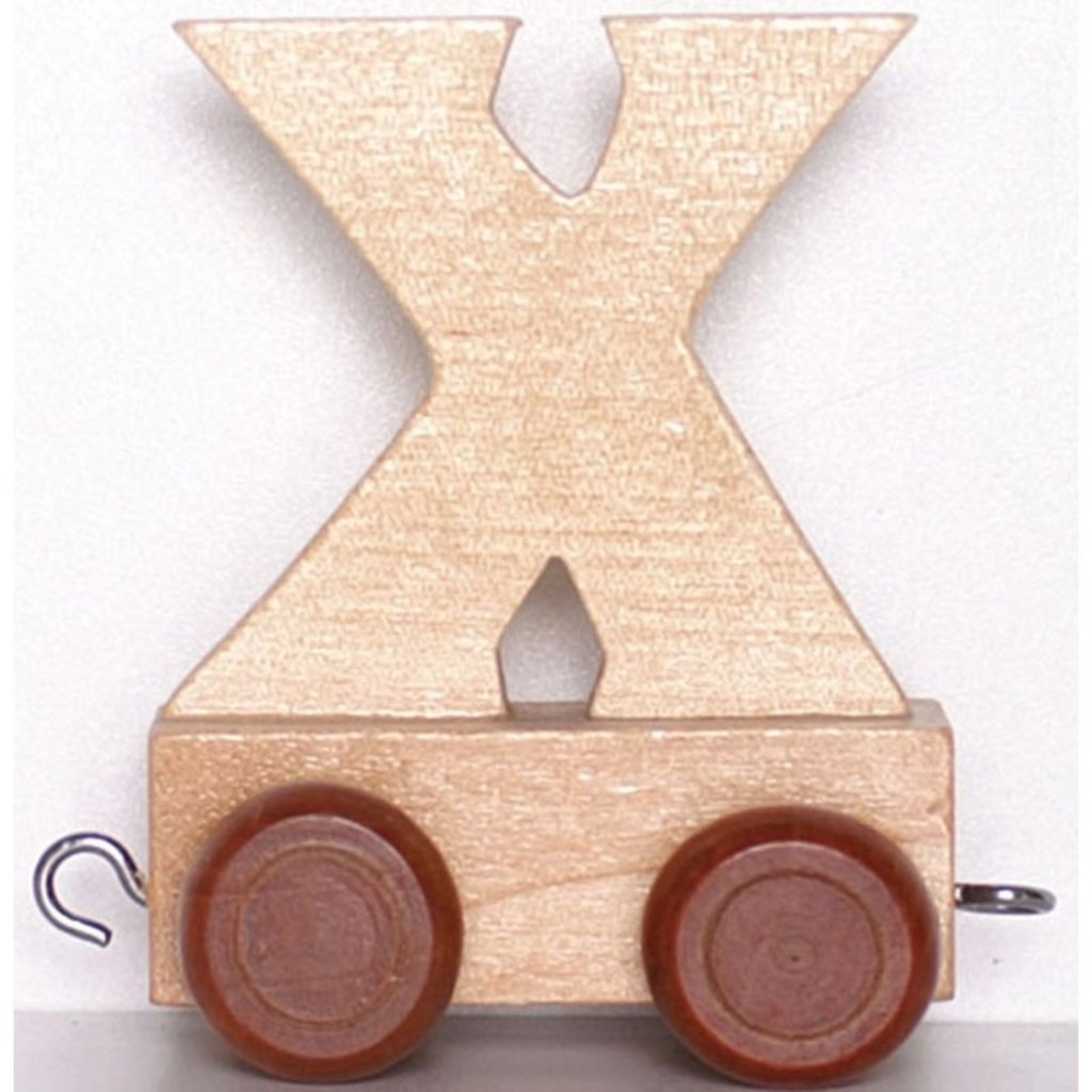 Natural Train Letters - X