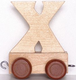 Natural Train Letters - X