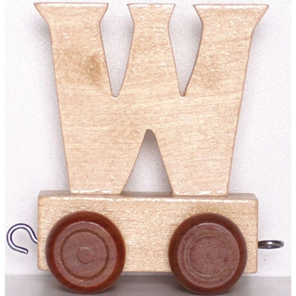 Natural Train Letters - W