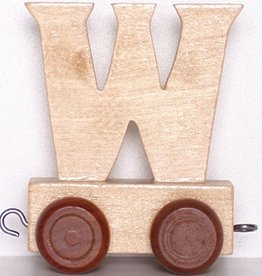 Natural Train Letters - W