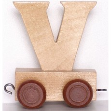 Natural Train Letters - V