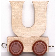 Natural Train Letters - U