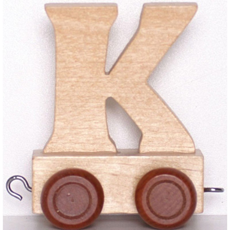 Natural Train Letters - K