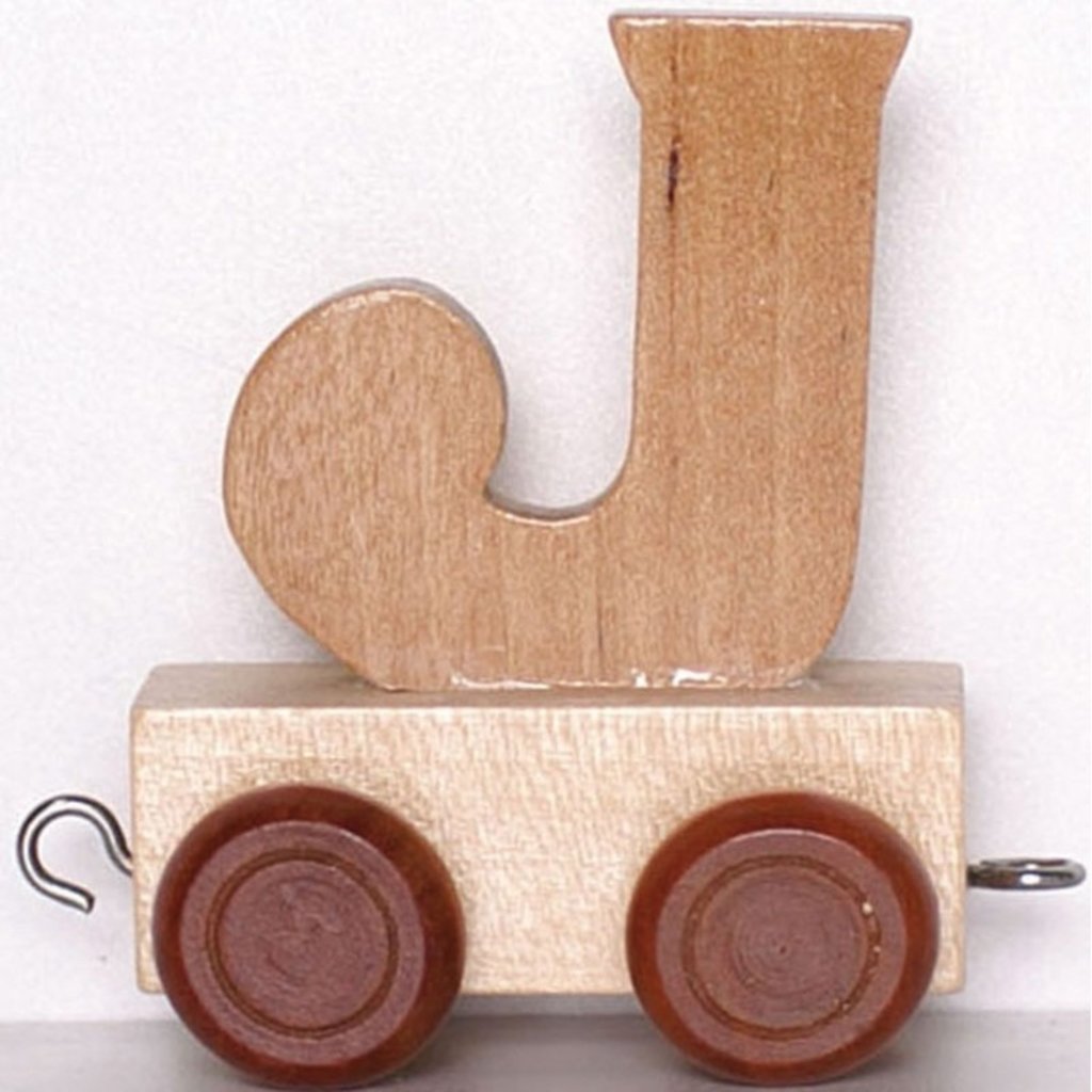 Natural Train Letters - J