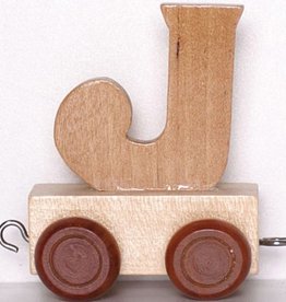 Natural Train Letters - J