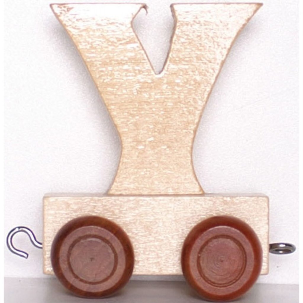 Natural Train Letters - Y