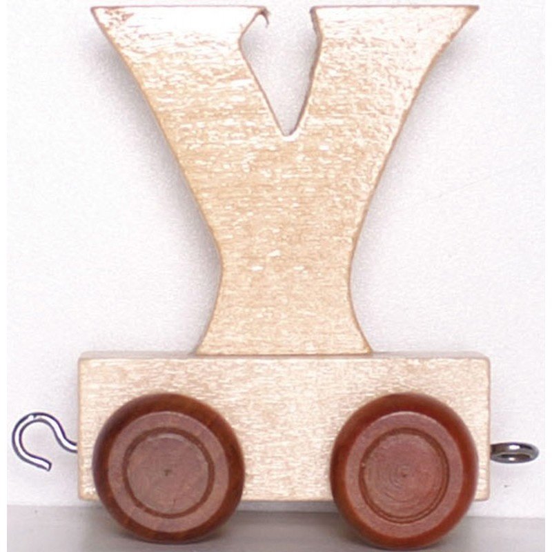 Natural Train Letters - Y