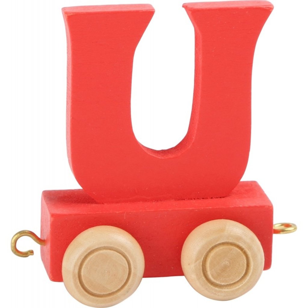 Coloured Train Letters - U