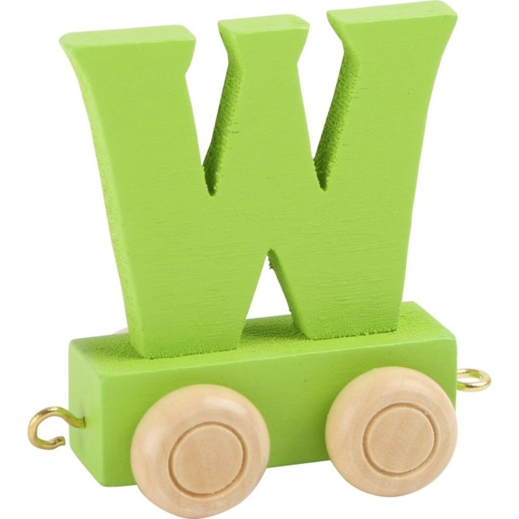 Coloured Train Letters - W