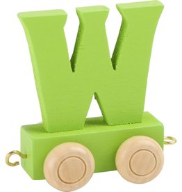 Coloured Train Letters - W