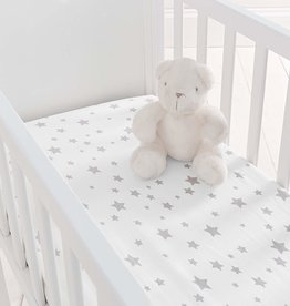 Baby Elegance Baby Elegance 2 Pack Crib Fitted Sheets - Grey Star