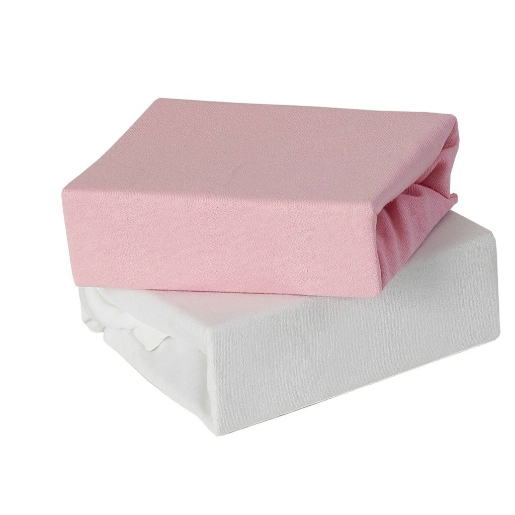 Baby Elegance Baby Elegance 2 Pack Cot Fitted Sheets - Pink