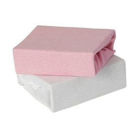 Baby Elegance Baby Elegance 2 Pack Cot Fitted Sheets - Pink