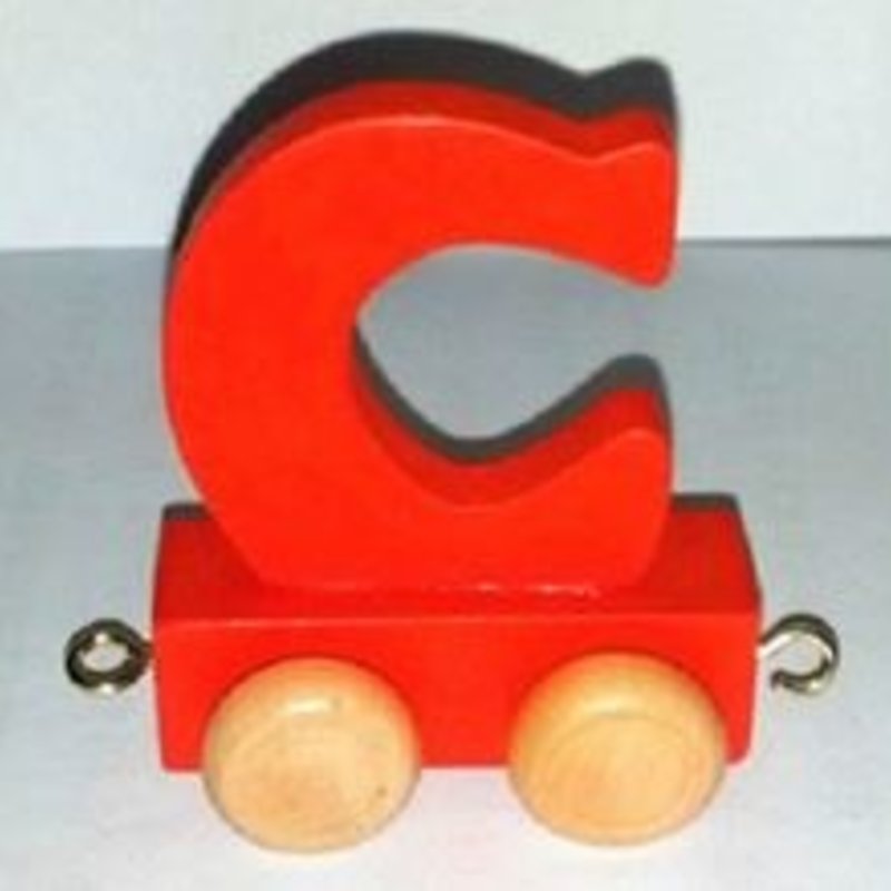 Coloured Train Letter - C