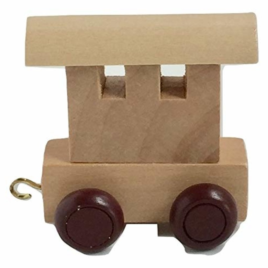 Natural Train Letters - Carriage