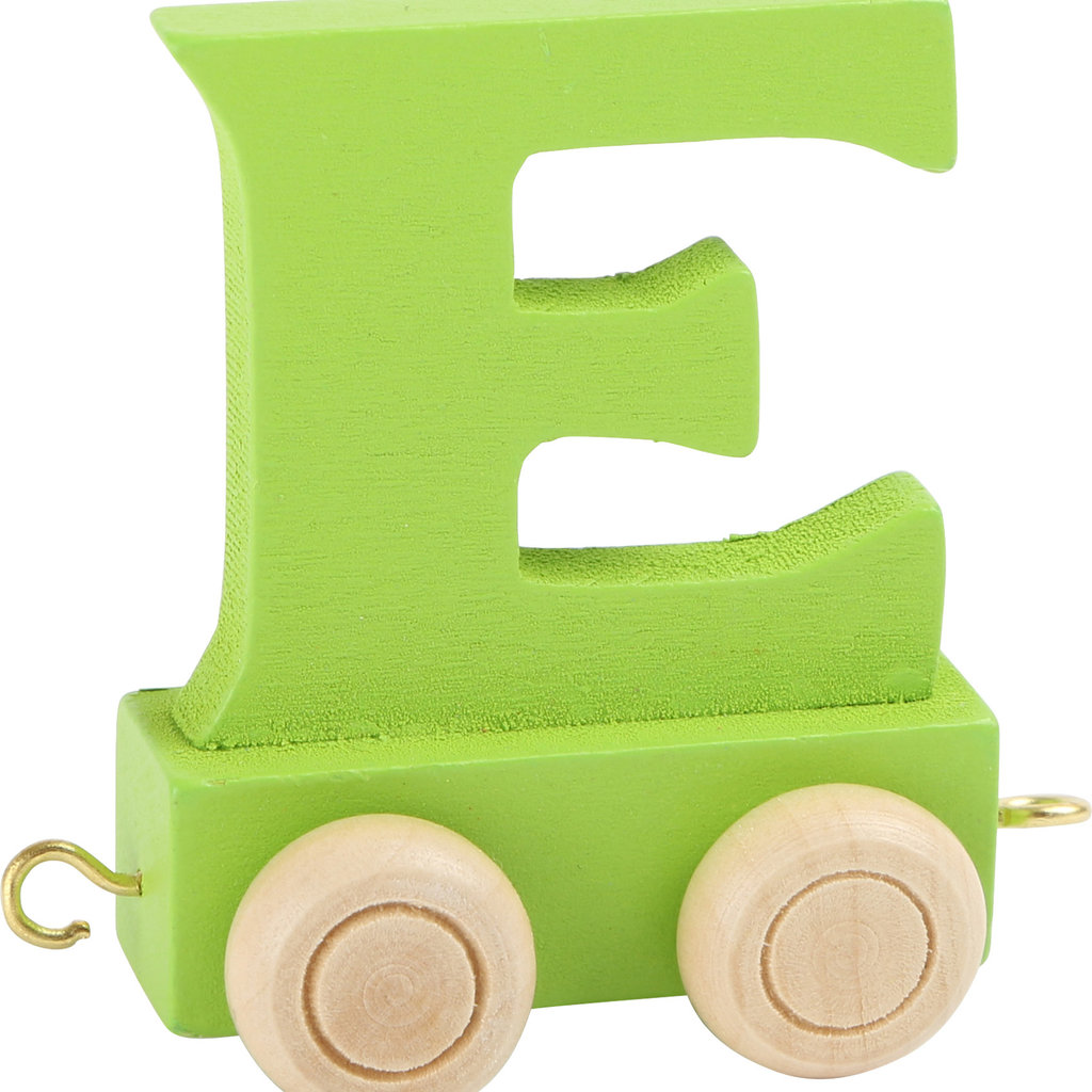Coloured Train Letter - E