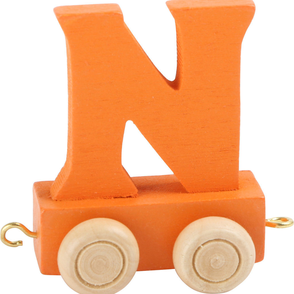 Coloured Train Letter - N