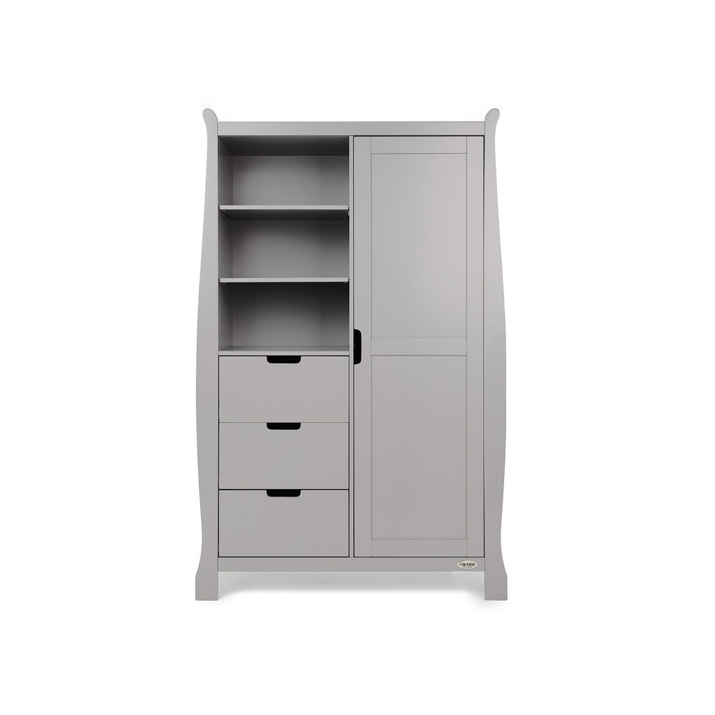 Obaby Obaby Stamford Double Wardrobe - Warm Grey
